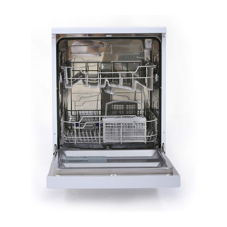 Midea 5 Programs 12 Place Settings Free Standing Dishwasher, White - WQP12-5203-W